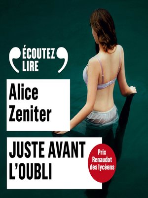 cover image of Juste avant l'oubli
